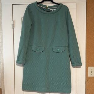 Boden Green Textured Dress